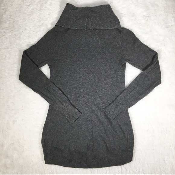 Athleta Ashland Charcoal Heather Cowl Neck Sweater - Picture 3 of 6